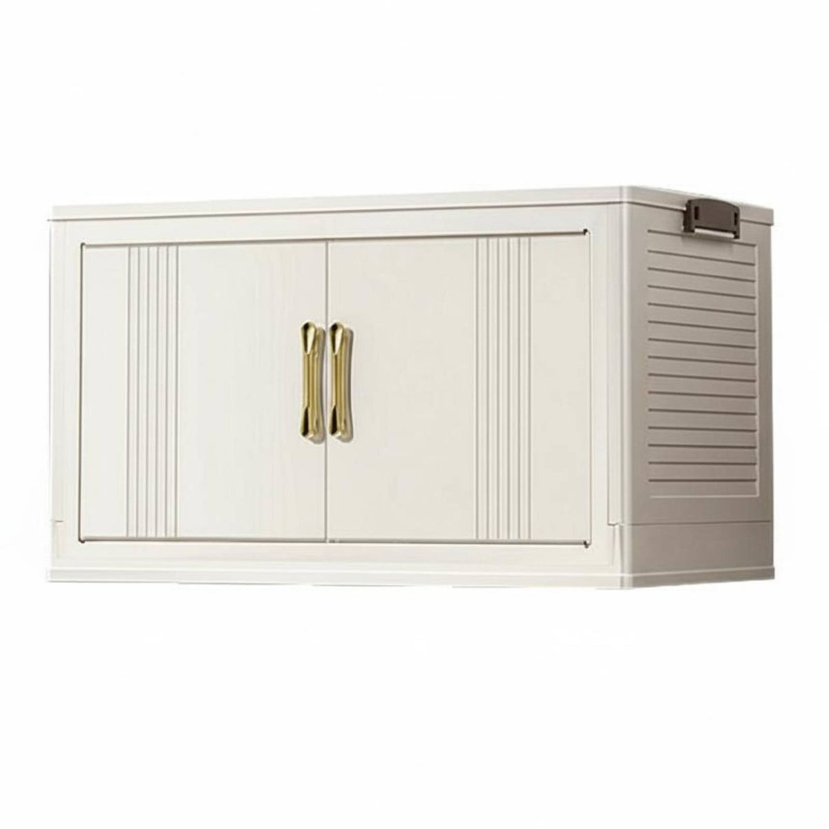 Installationno-assembly Foldable Multi-Tier Organizer Easy Assembly foldable Bin Tower Large Capacity Storage Cabinet Strong Load-Bearing for Families, Homeowners, Living Room, Bedroom, Playroom, Kitchen