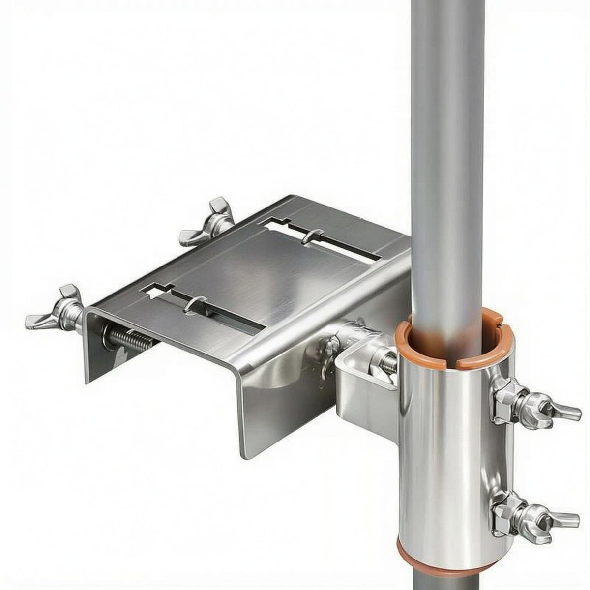 Stainless Steel Tricycle Umbrella Holder Thickened Umbrella Bracket Wing Nut Quick Release Clamp Mount Metal Arm