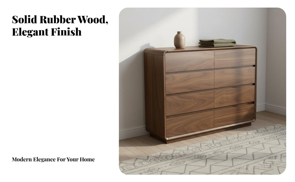 Vintage Inspired Design Wooden Chest of Drawers Large Capacity Multi-Drawer Storage Unit Long-Lasting Construction Multi-Drawer Storage Cabinet Easy to Clean for Homeowners, Families, Office Workers, Living Room, Hallway, Entryway, Closet