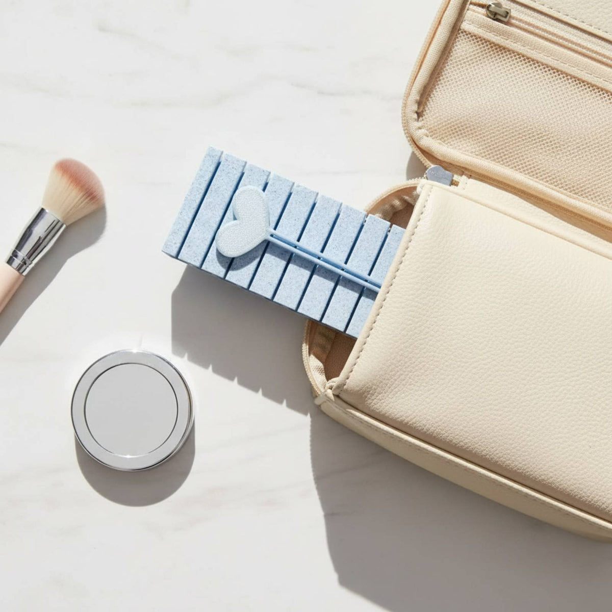 Compact 10-Slot Nail Paper Box Portable Nail Transfer Foil Holder Space-Saving Manicure Tool Case Lightweight
