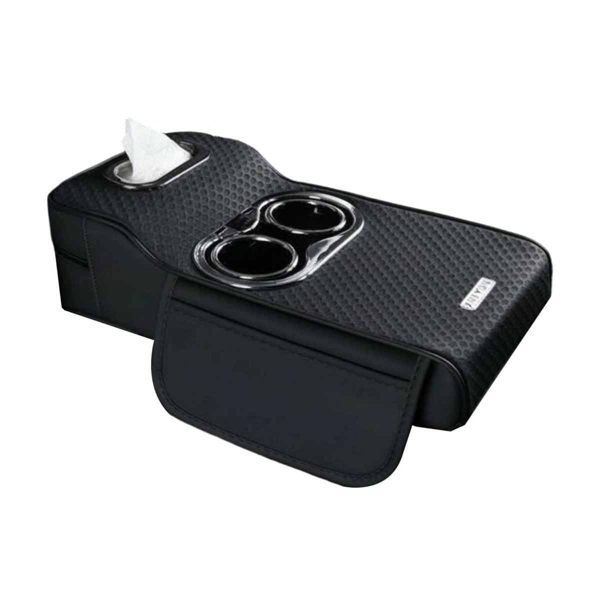 Car Armrest Tissue Box Multi-Functional Multifunctional Armrest Pad 5 in 1 Design Car Console Organizer Cup Holder for Truck Drivers, Road Trips