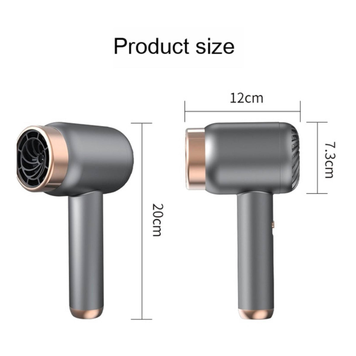 Cordless Hair Dryer Rechargeable Portable Hair Dryer Wireless Two-wayUse for Travelers, Dormitory