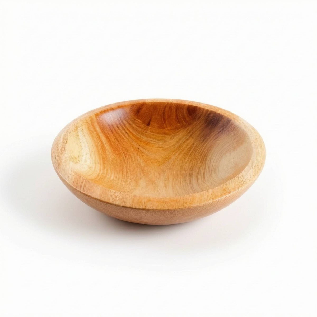 Wooden Salad Bowl Natural Wooden Fruit Bowl Smooth for Kitchen