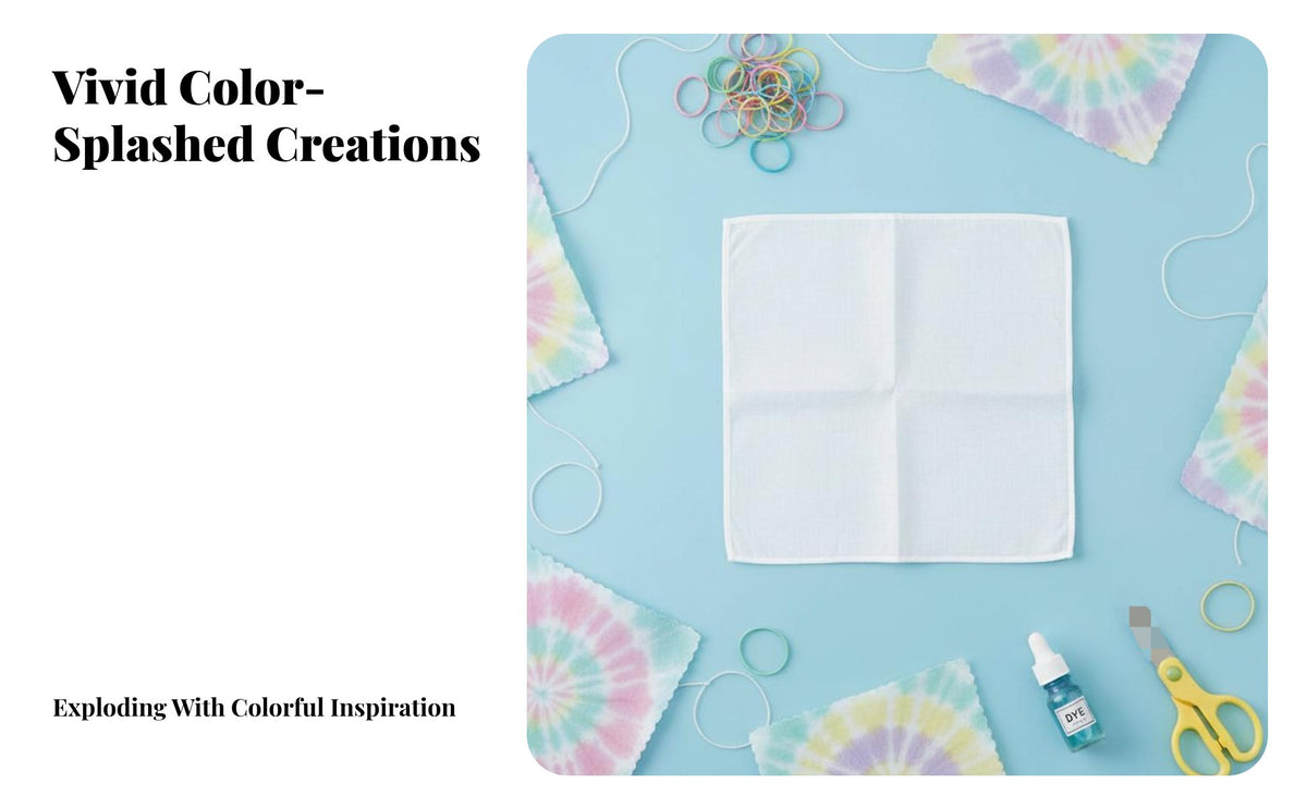 Blank Textiles for Dyeing Reusable & Washable DIY Colorful Dyeing Textile Breathable Colorful Dyeing Craft Textile for Kids, Crafters, School Projects
