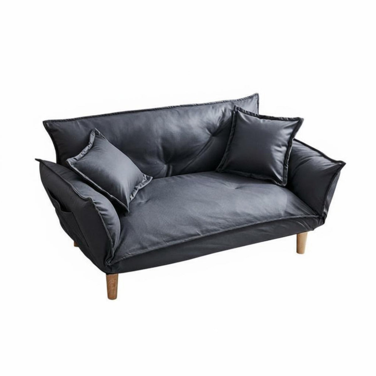 Space-Saving Adjustable Floor Lounger Soft Comfort Adjustable Sleeper Loveseat Convertible Design Household Furniture Multi-Positional for Apartment Dwellers, Young Adults, Balcony, Small Areas, Reading Nook, Home Office