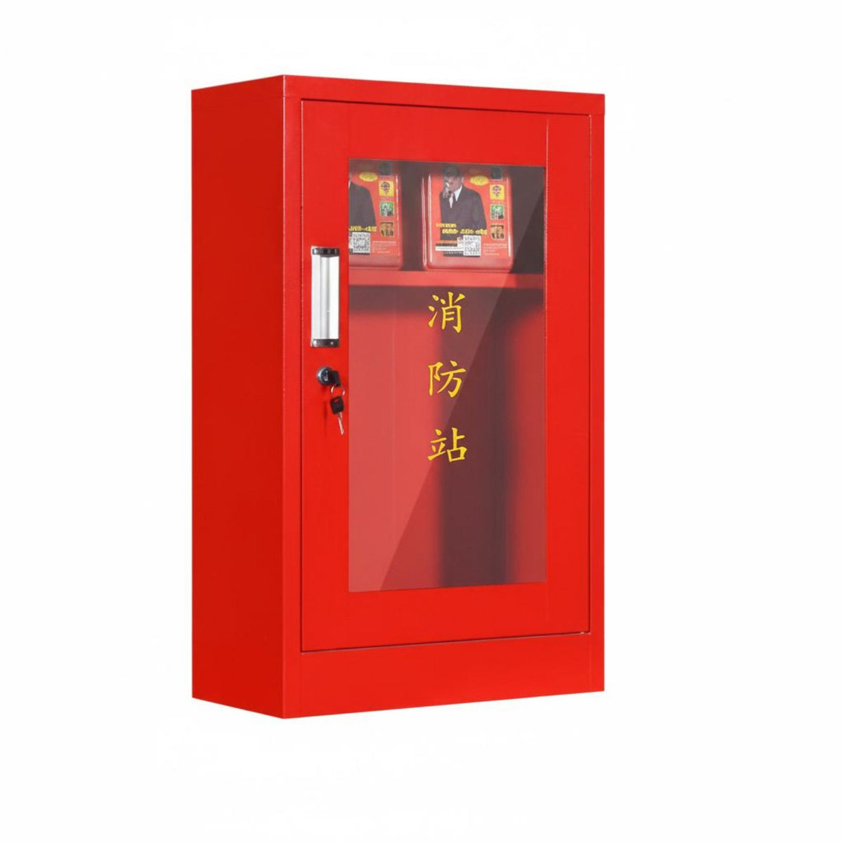 Mini Fire Station Cabinet Steel for Workers, Construction Site, Outdoor, Office