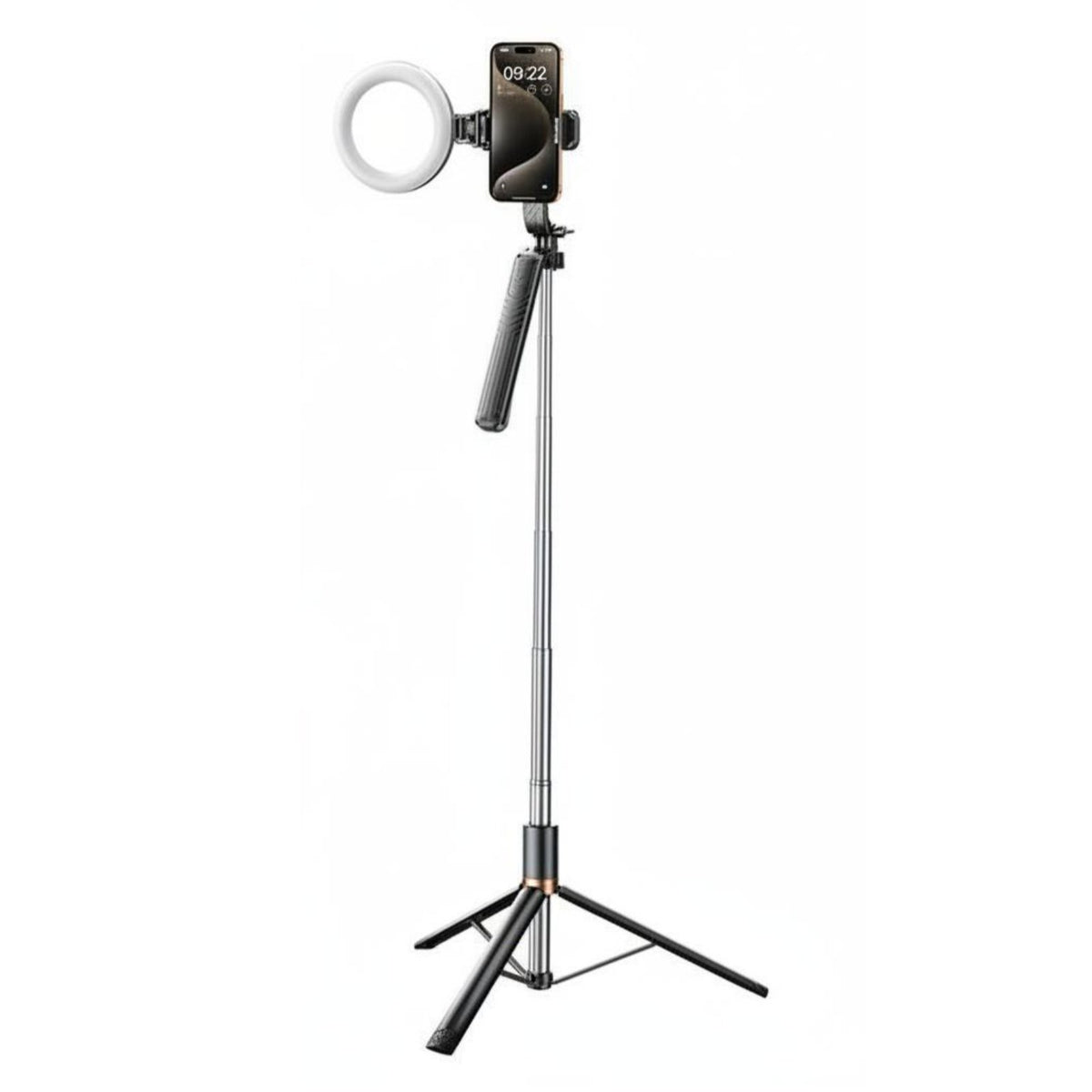 Selfie Stick Tripod Anti-Steady Bluetooth Selfie Stick Ph Single Tripod Stand Adjustable Height on-Air Presentation Broadcasting