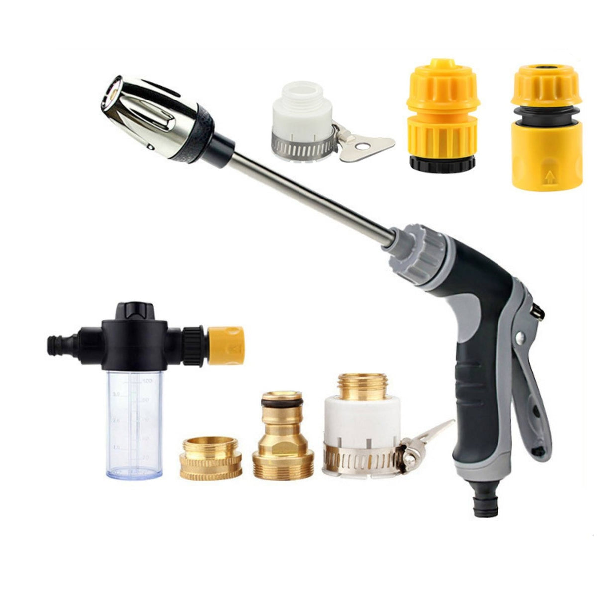 Anti-Slip Car Wash Water with Foam Pot Long-Reach Nozzle for Home Garages