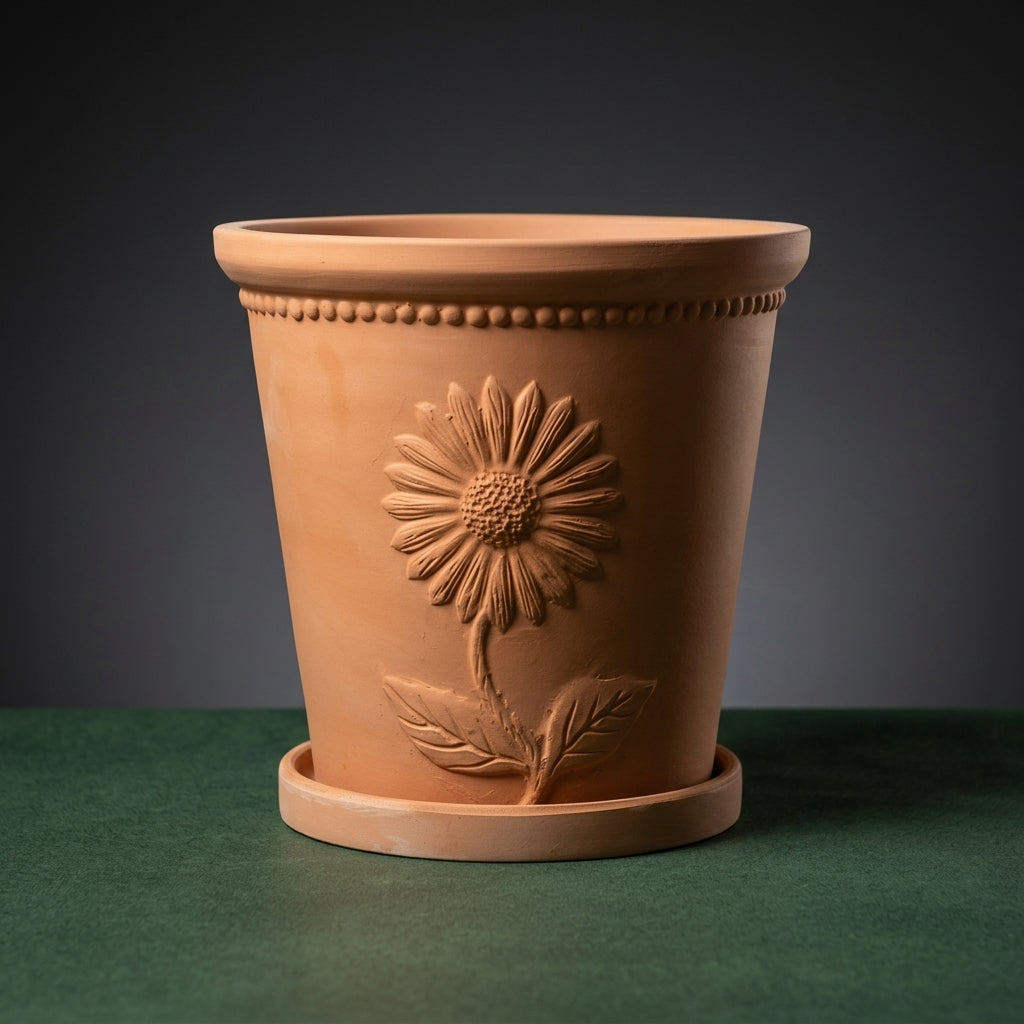 Plant Pots for Every Indoor Plant Pot, Retro Roman Style Terracotta Plant Pots for Outdoor Plants, 16 Pack Clay Pot Set for Home Office, Saucer
