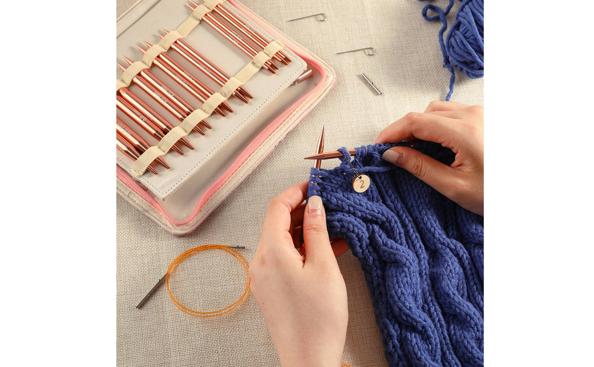 13 Pairs Multiple Sizes Interchangeable Circular Knitting Portable Case Interchangeable Circular Easy to Use Detachable Round Needle Kit Lightweight