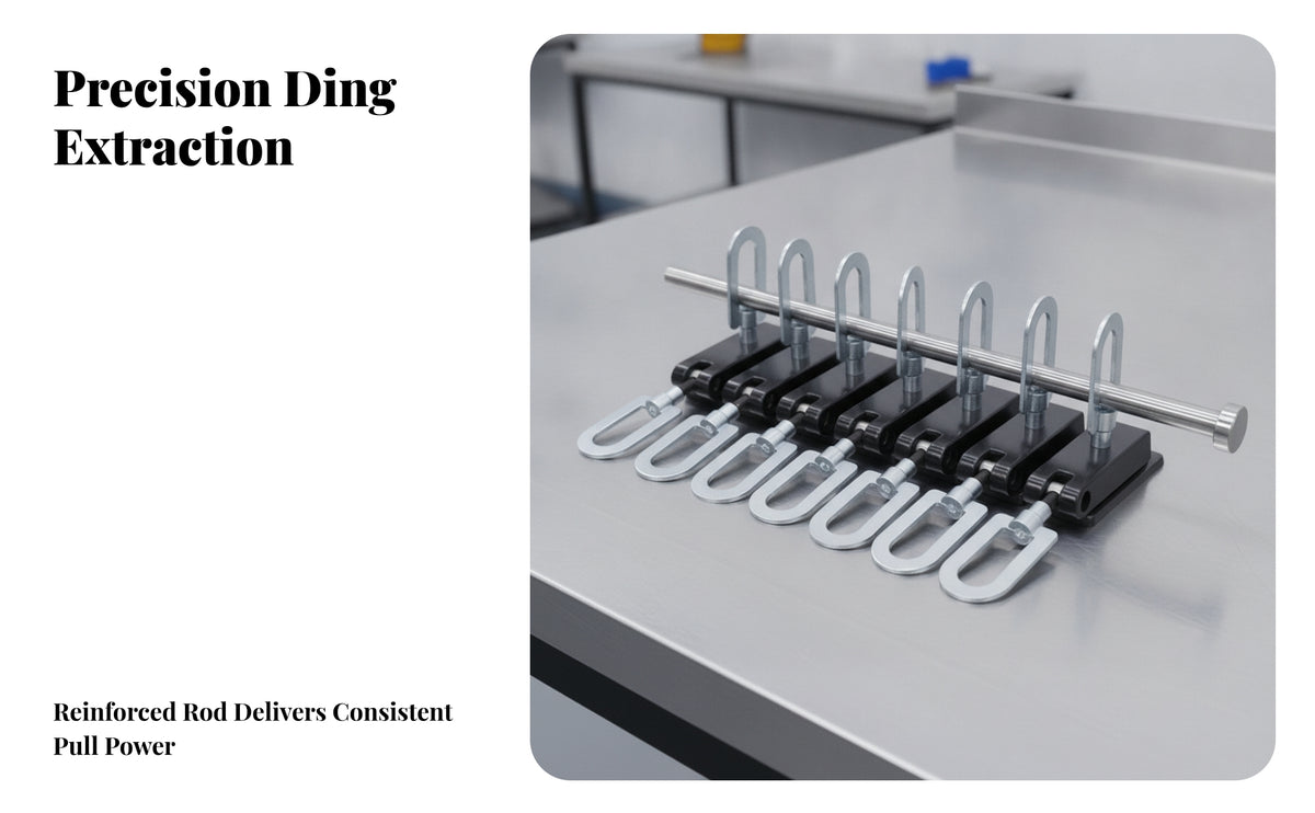 Adjustable Indentation Pulling Bar | indentation Repair Pulling Bar with Sliding Blocks, Heavy-Duty Metal Construction