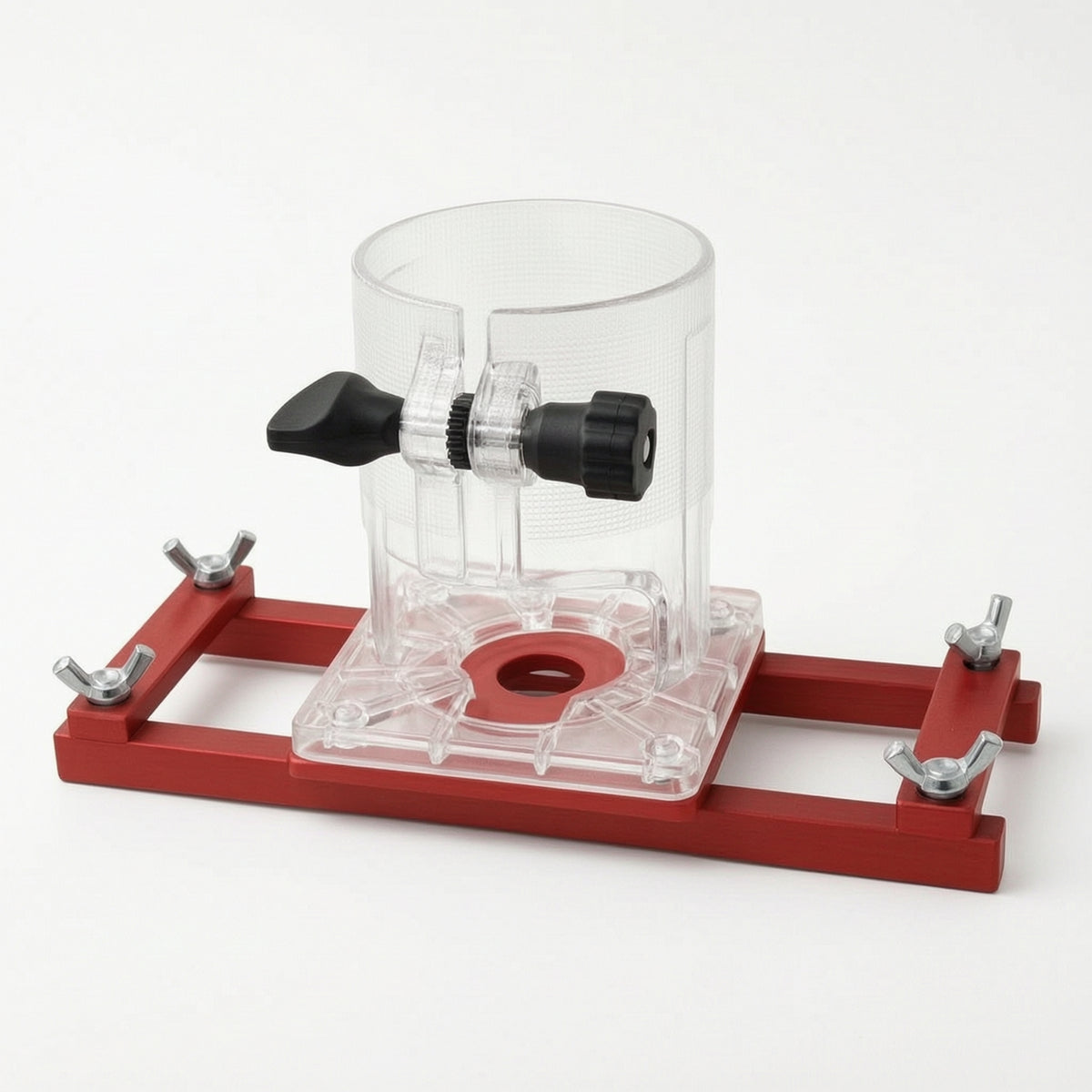 65mm Router Jig with Acrylic Body Stable Trim Router Jig Exact Groove Bracket Multifunctional for Cabinet Making, Workshop
