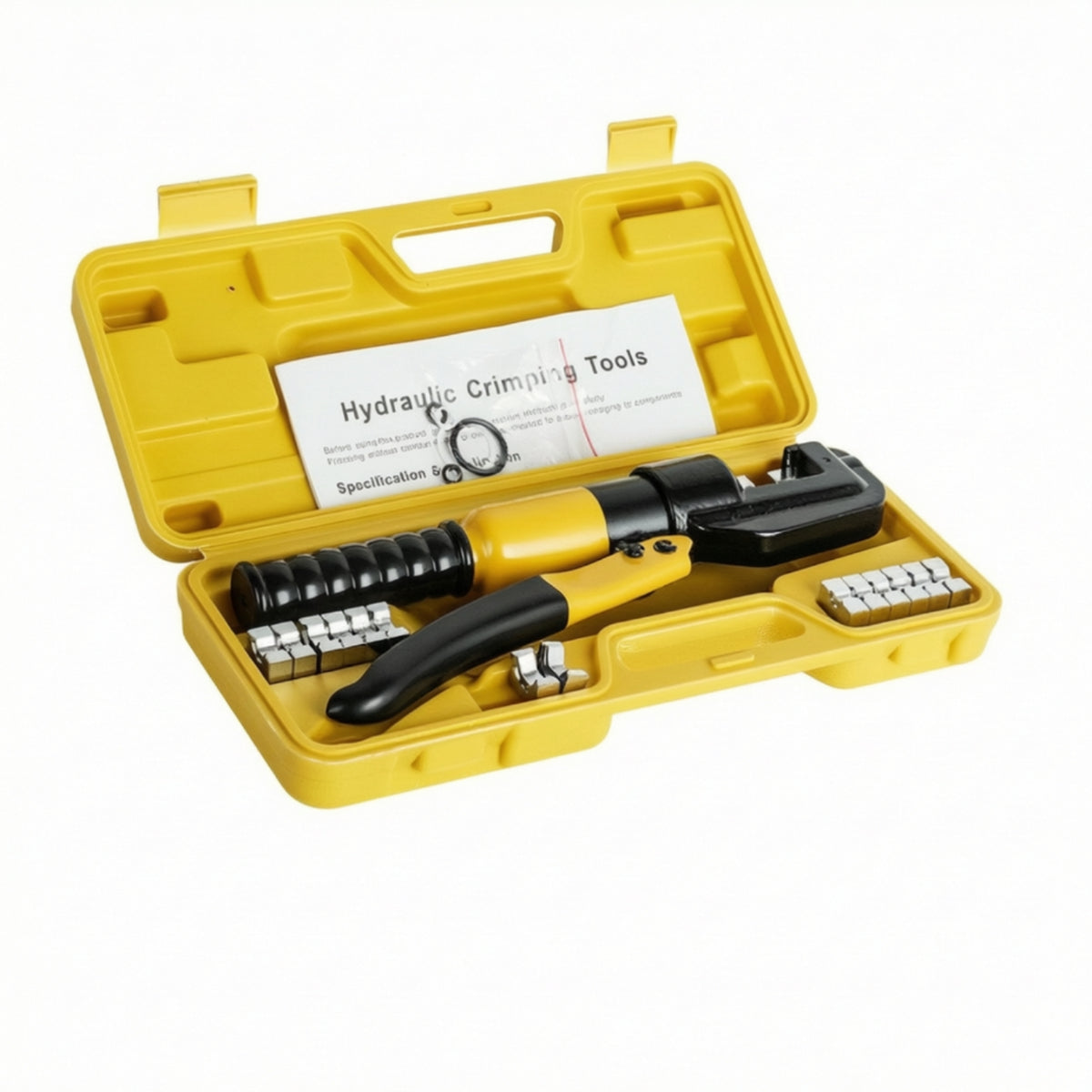 Hydraulic Crimping Tool with Dies Heavy-Duty Easy-to-Operate Hydraulic Crimping Tool for Electricians, Electrical Work, Workshops
