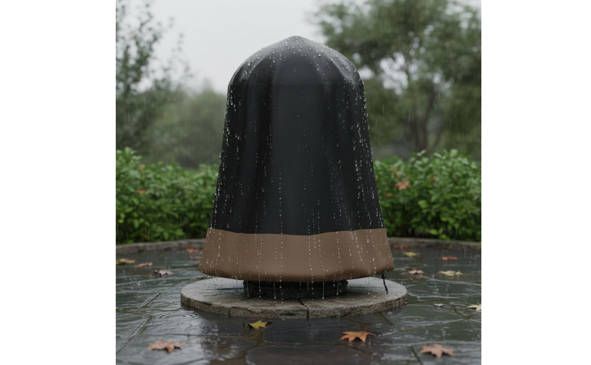 All-Weather Protection Outdoor Fountain Cover Resistant Garden Fountain Cover Heavy Duty Garden Statue Protector Windproof for Patio, Yard