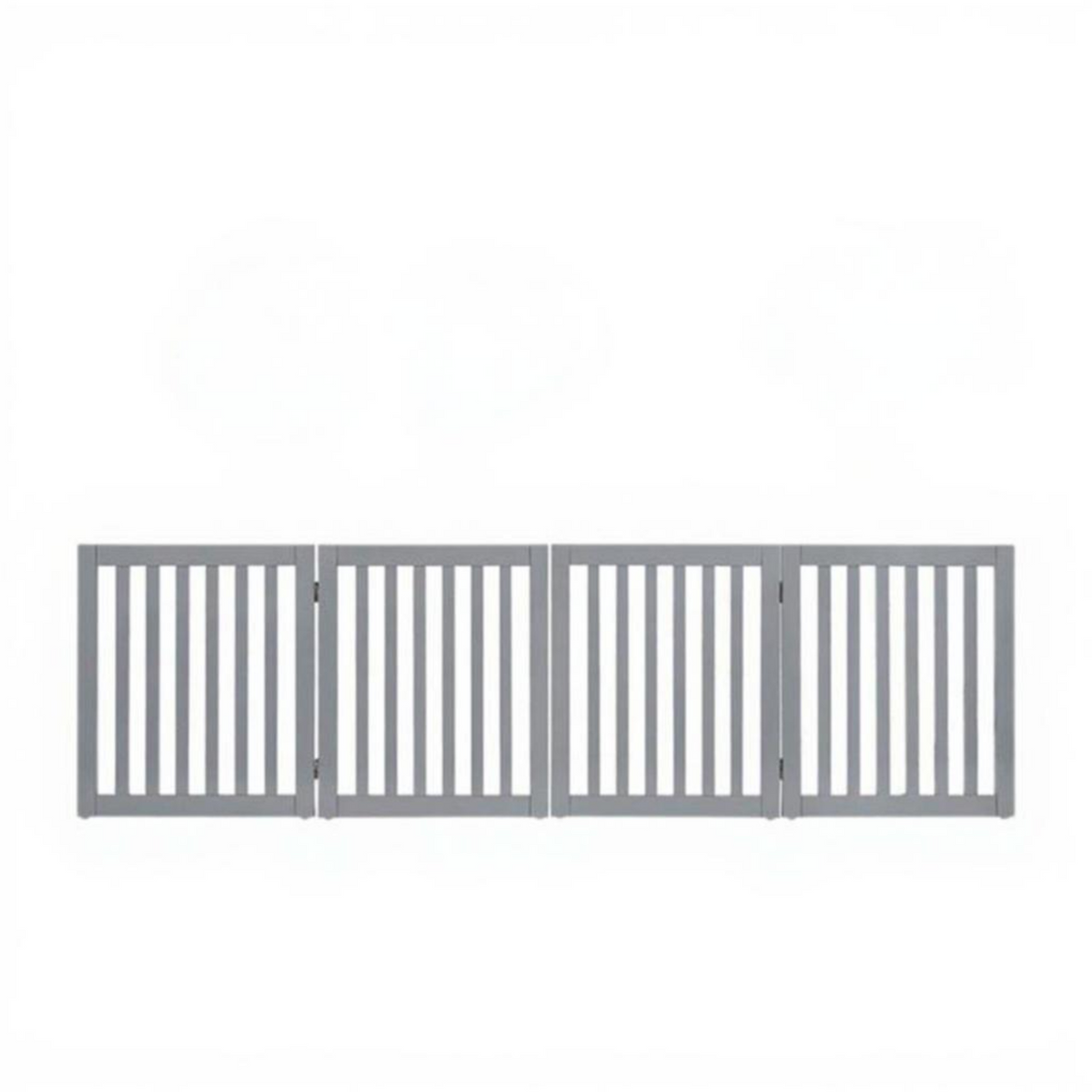 Foldable Wooden Pet Gate, Adjustable Indoor Dog Barrier
