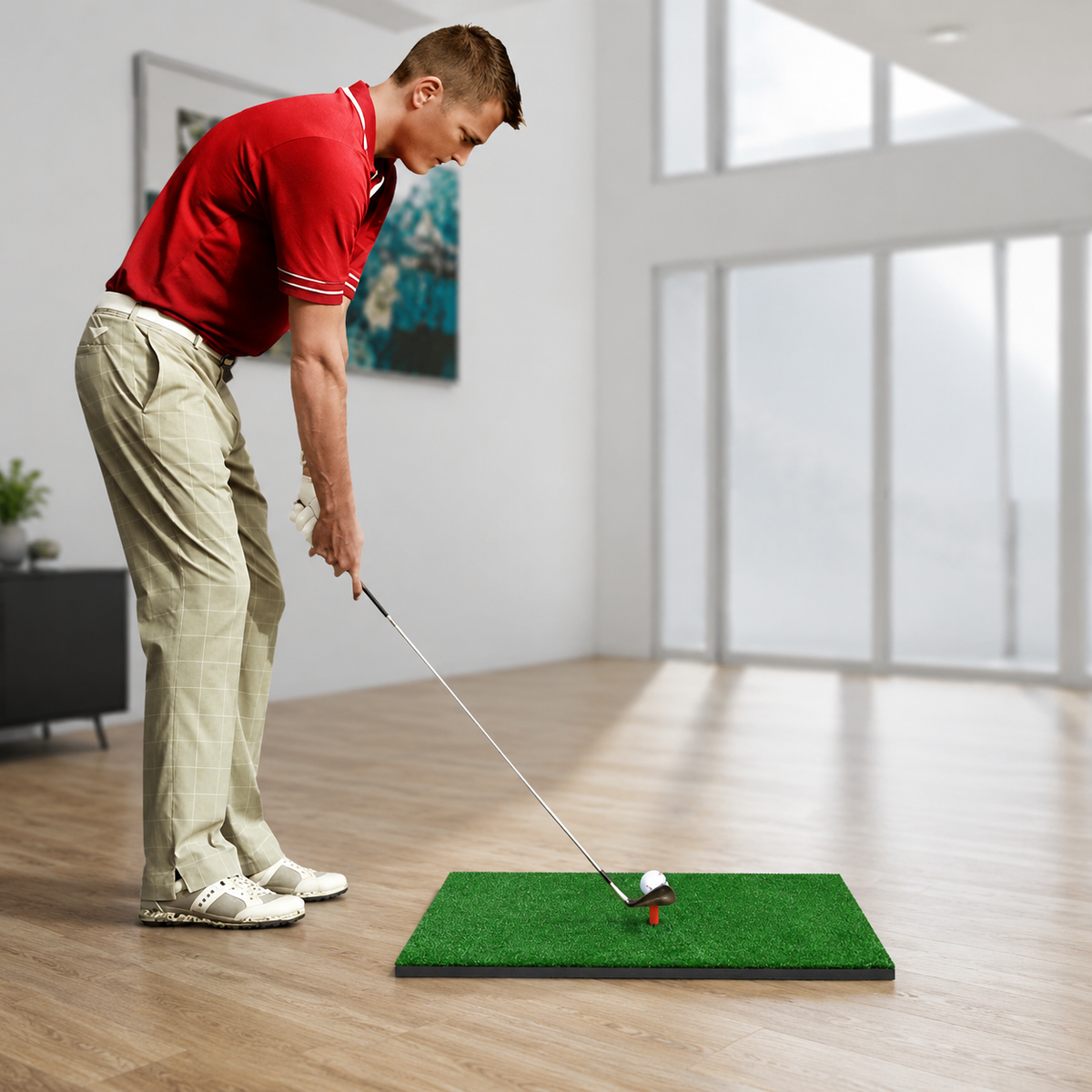 golf hitting mat