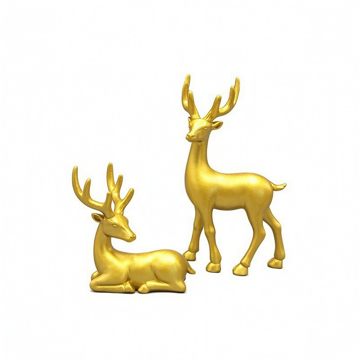 Gold Elk TV Cabinet Figurine Modern Luxury Home Decor Christmas Gift