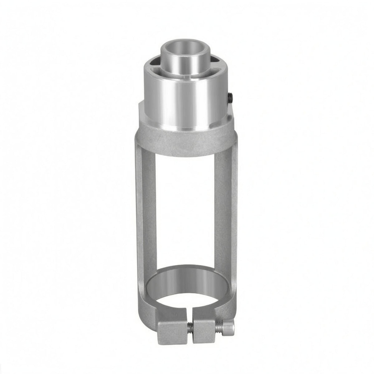 Aluminum Square-Hole Drilling Bracket Open-Frame Square Hole Drill Mounting Bracket Cylindrical Collar Power Tool Accessory 18 Mm Opening