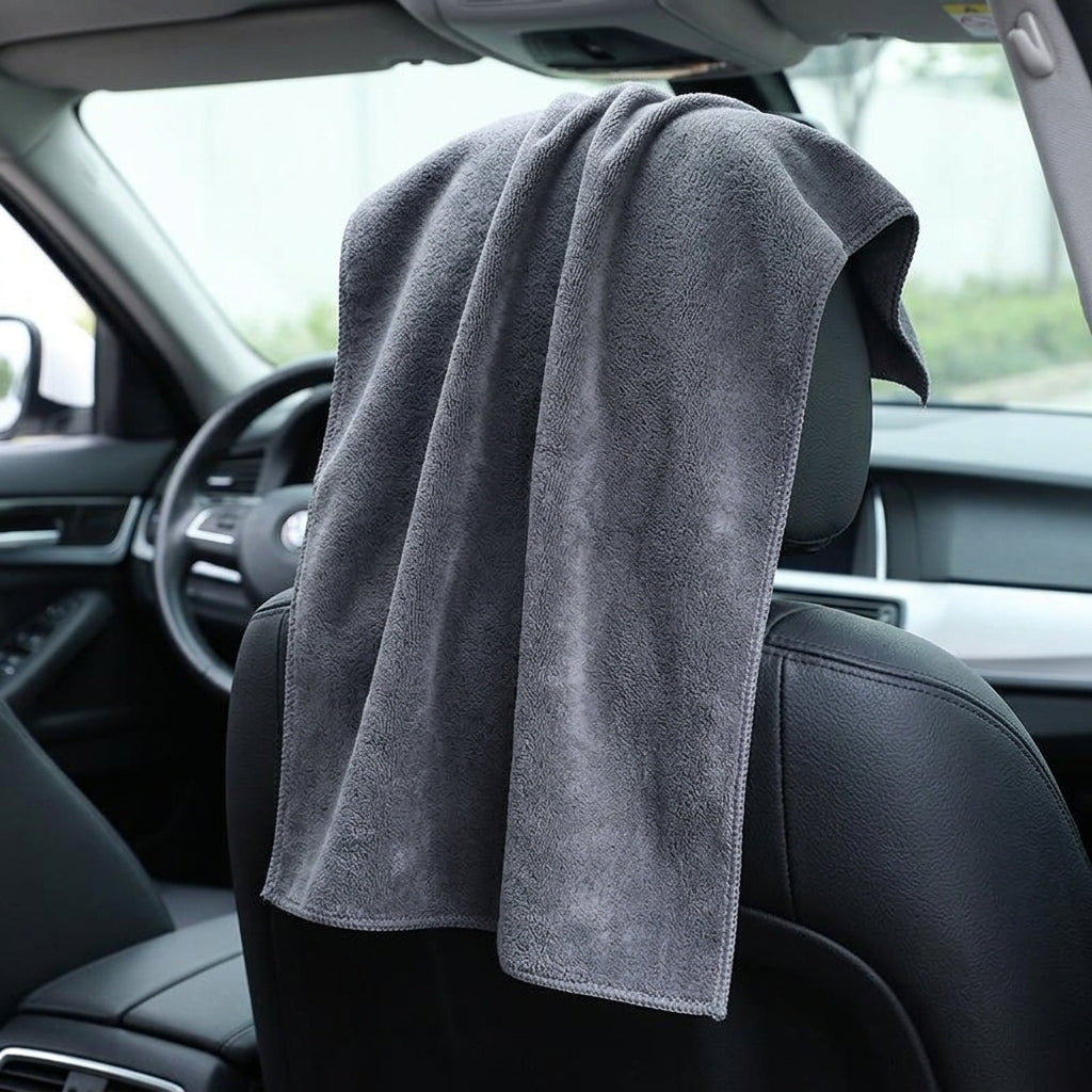 40cm x 60cm Microfibre Cloth and Microfibre Towel, Small Microfibre Cloth for Car Washing, 300 GSM Multi-Purpose Bound Border Drying Towel