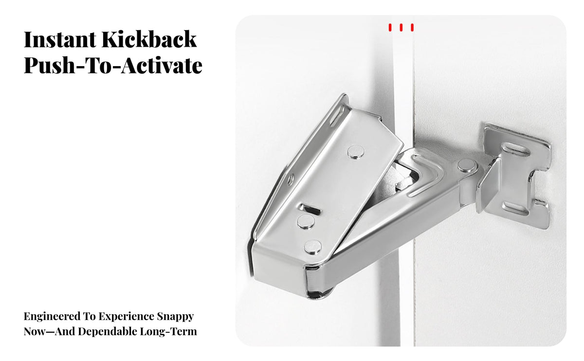 Handle Push-Release Cabinet Latch | Concealed Installation Design Cabinet Latch, for Cabinets