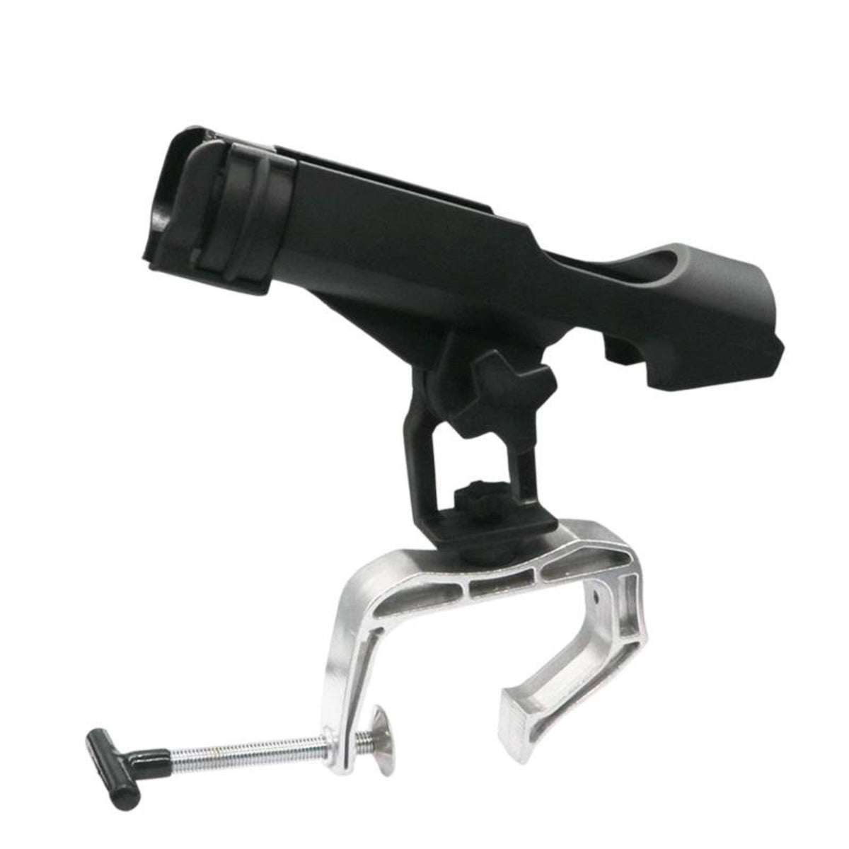 Adjustable Angle Rotating Clamp Rod Holder Anti-Corrosion Kayak Fishing Rod Holder Stable Grip for Raft