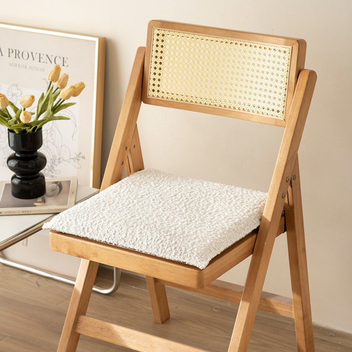 Pressure Relief Square Seat Cushion Extra Thick Memory Foam Chair Pad Posture Support for Light Ice Workers, Elderly, Living Room, Kitchen