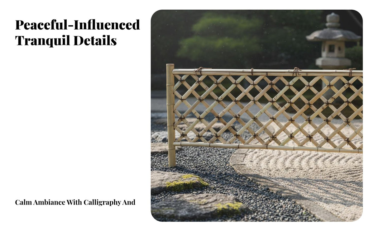 Natural Material Japanese Garden Fence Weather Resistant Bamboo Fence Handmade Bamboo Screen Divider Sun Blocking for Homeowners, Gardeners, DIY Enthusiasts, Courtyard, Patio, Backyard, Balcony