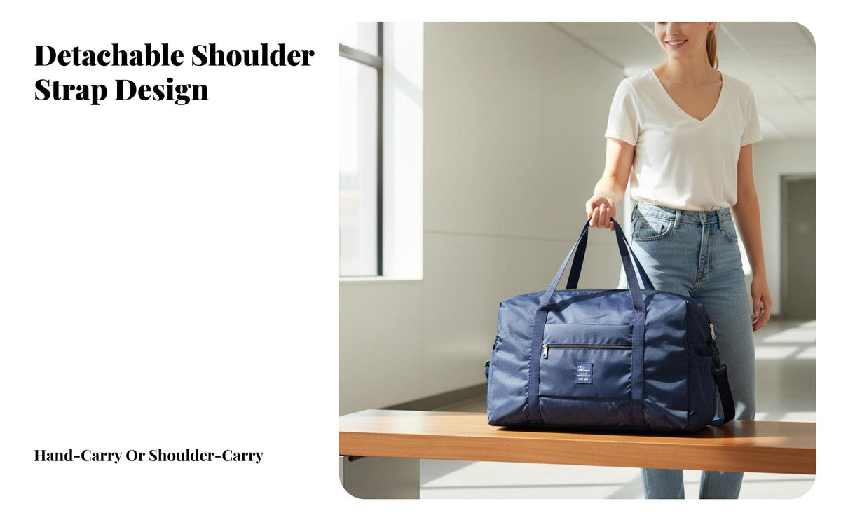 Large Capacity Weekender Bag Airplane Friendly Weekender Duffel Bag Multiple Carrying Options Luggage Tote with Trolley Sleeve for Men, Airport, Beach