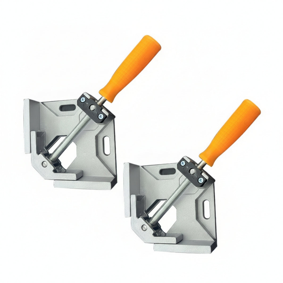 2 Pieces Aluminum Alloy 90 Degree Corner Clamp Lightweight Corner Clamp with Single Handle Compact Clamping Square Long-Lasting for Woodworking