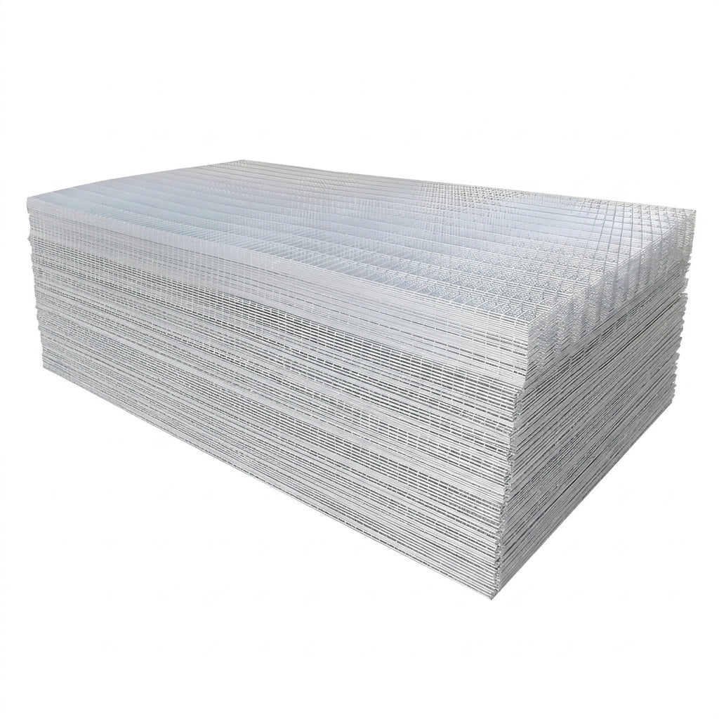 Welded metal mesh 2x3 meters for fences, white