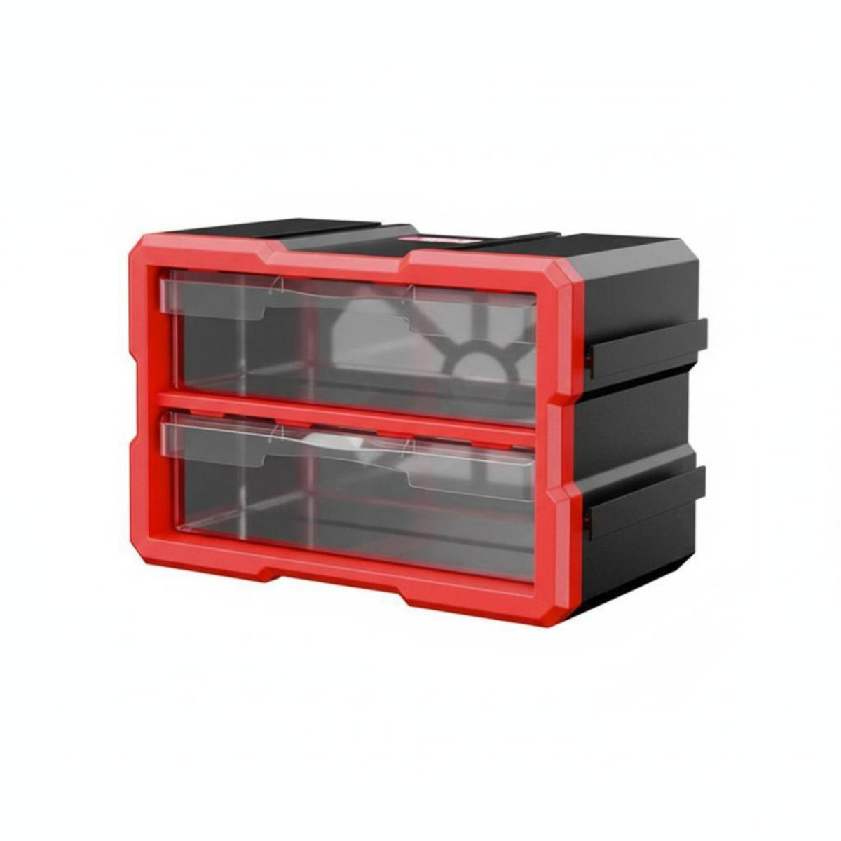 Transparent Drawers Multi-Compartment Parts Organizer Stackable Design Multi-Drawer Chest Large Capacity Workshop Storage Heavy Duty for DIY Enthusiasts, Professionals, Garage, Craft Room, Classroom, Playroom