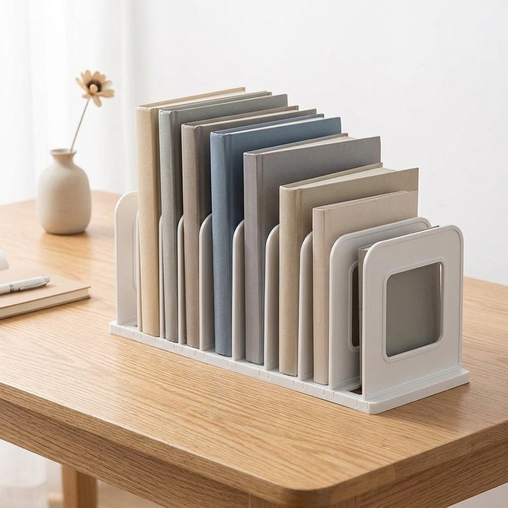 Bookend, Bookstand, Extendable, Plastic, Desktop Organizer