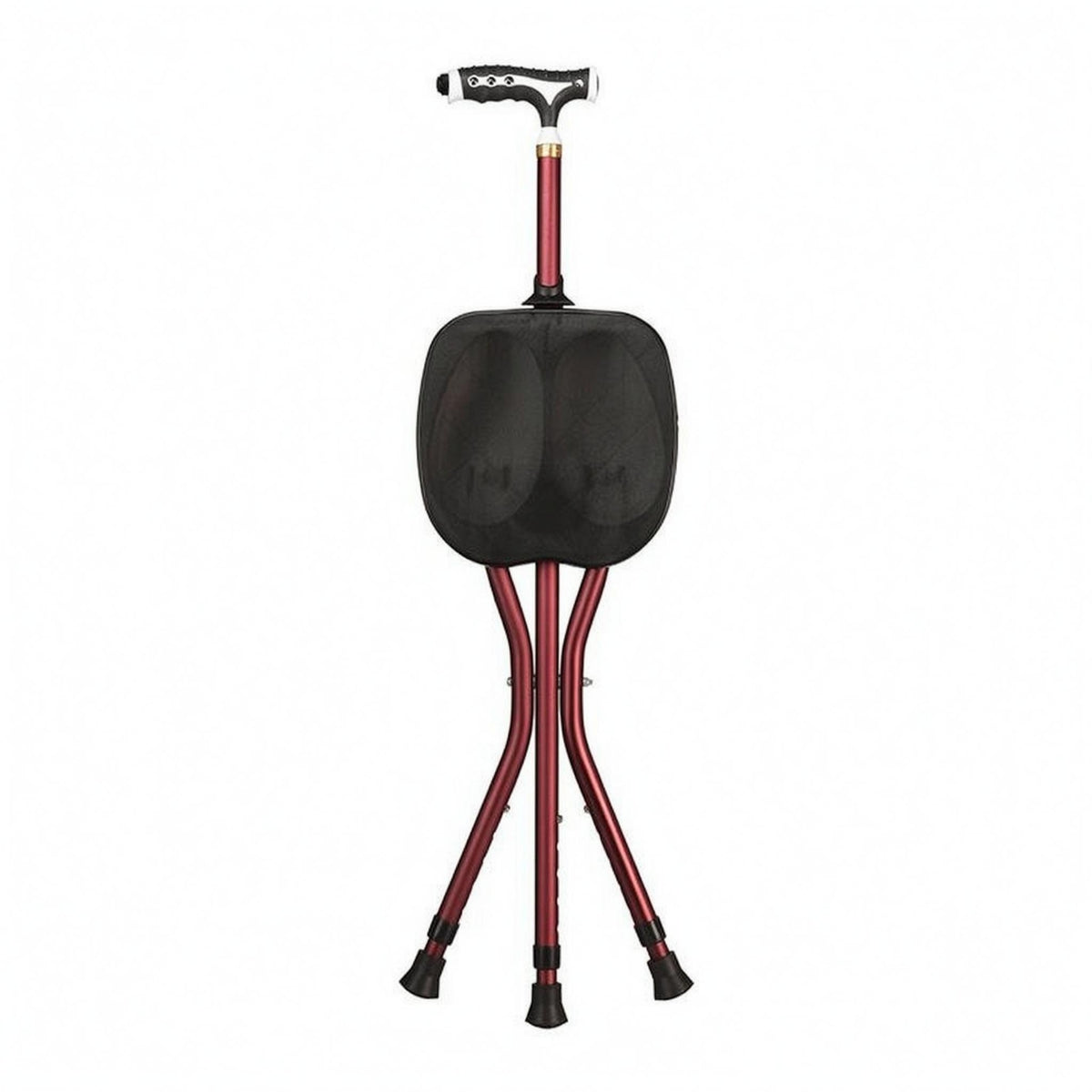 Ergonomic Handle Folding Cane Stool Compact Portable Walking Cane Stool Walking Stick Seat