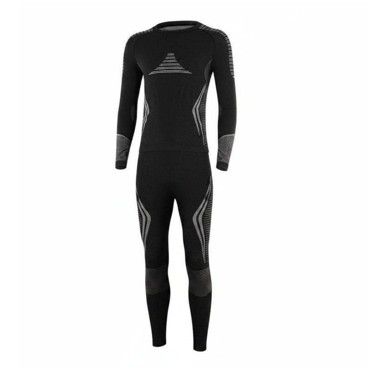 Ski Thermal Underwear Breathable Thermal Compression Set Multi-Directional Stretch Long Johns for Men