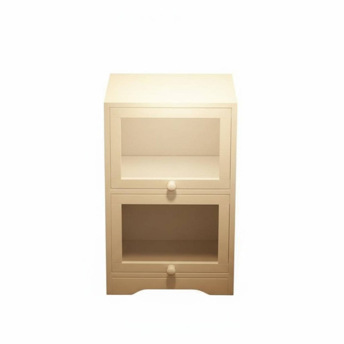 Transparent Design Clear Bedside Trolley Modern aesthetic Storage Furniture space-saving Footprint Side Table Multifunctional for Home Organizers, Office Workers, Bedroom, Playroom, Dorm Room, Bathroom