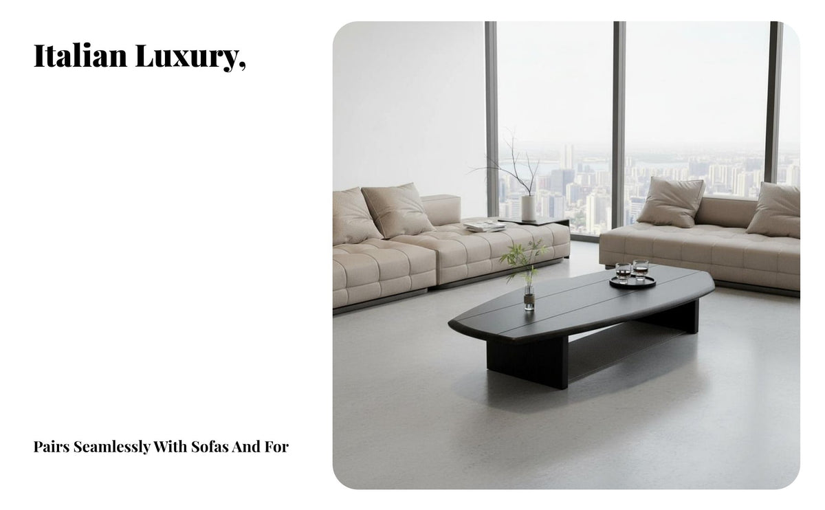 Italian aesthetic organic shape Low Table Minimalist Design Small Occasional Table Irregular Shape Household Furniture Designer Inspired for Interior Designers, Apartment Dwellers, Homeowners, Living Room, Lounge Area, Next to Sofa, Home Office