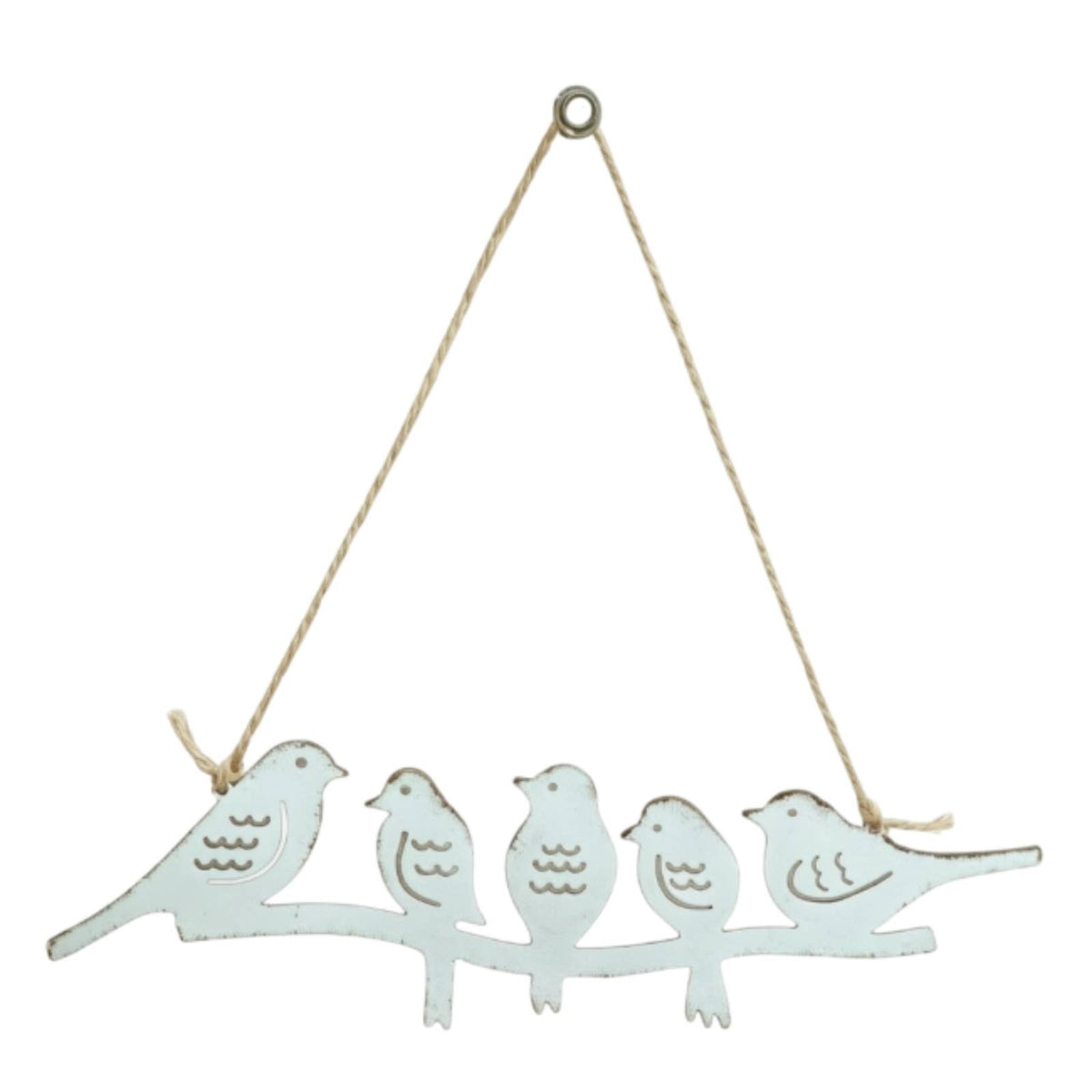 Metal Bird Wall Art Farmhouse Metal Bird with Branch Rust-Resistant for Patio