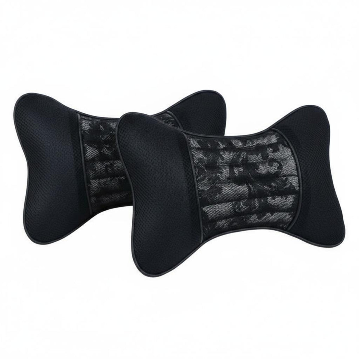 2 Pieces All Seasons Car Seat Headrest Pillow Ergonomic Design Car Neck Pillow Breathable Mesh Vehicle Neck Support Cushion for Drivers, Commuters, Long Drives, Road Trips