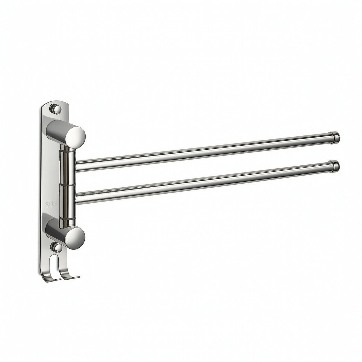 Swivel Towel Rack Stainless Steel Swivel Towel Bar Hardware Polished Rustproof for Bathroom, Laundry Room