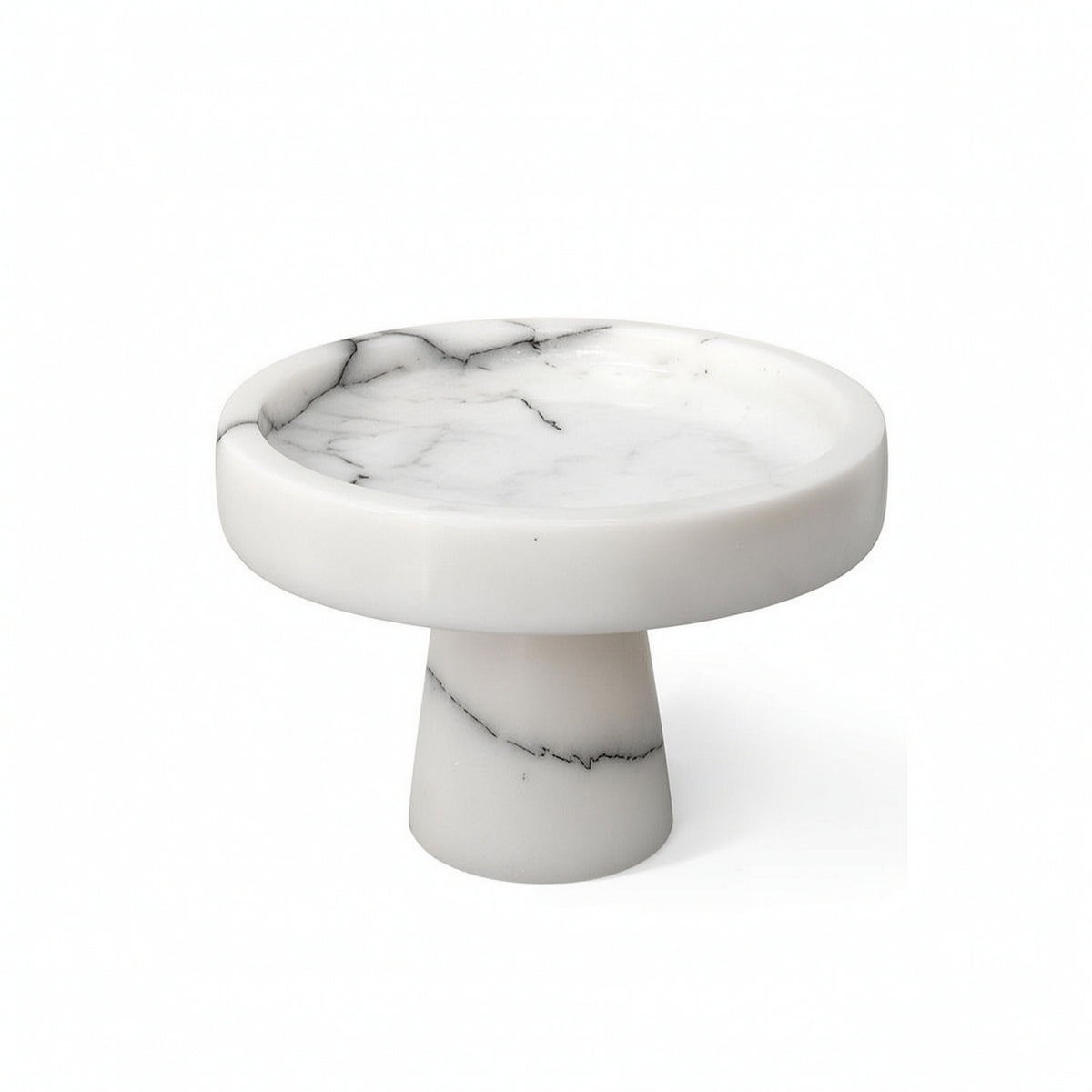 Fruit Tray Sculptural Stone Tray Tabletop Ornament Polished Centerpiece Smooth for Coffee Table, Entryway