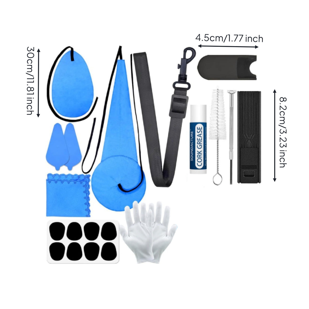 Saxophone Cleaning Kit Saxophone Cleaning Kit Portable for Instrumentalists, Students, Rehearsal