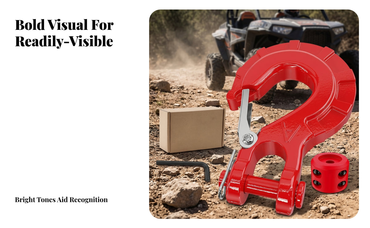 Heavy-Duty Cast Tow Hook G70 Alloy Steel Offvehicle Extraction Gear for UTV Use