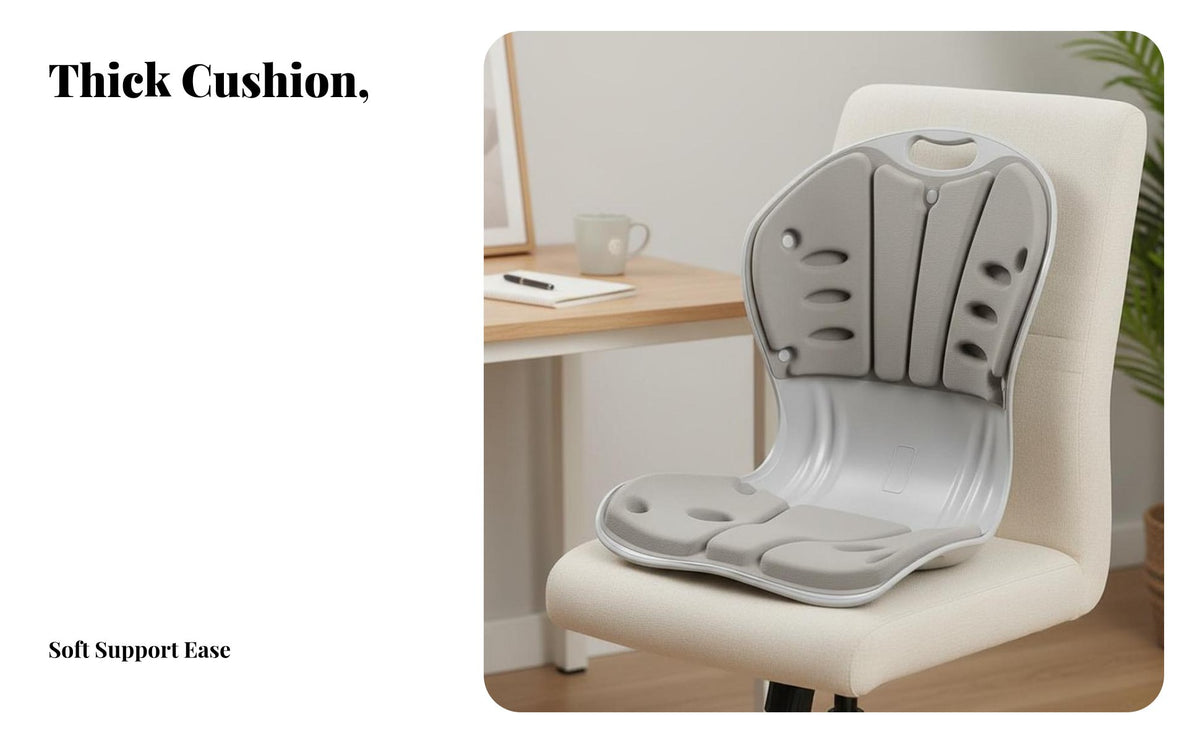 Ergonomic Back Support Cushion Breathable Support Pillow Portable Office Chair Backrest for Students, Classroom