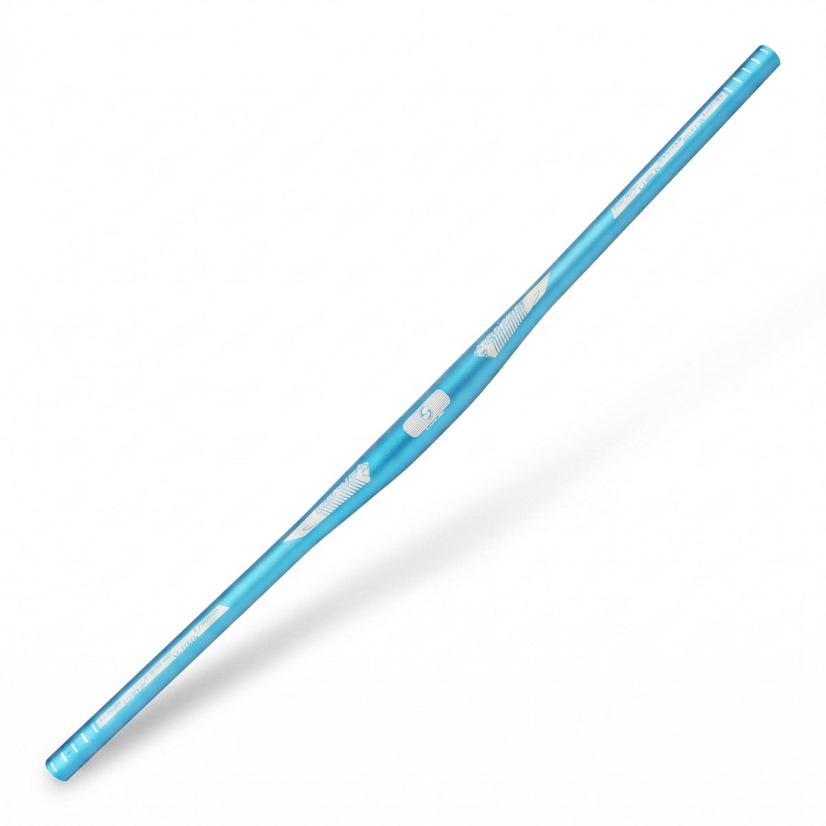 31.8 Mm Clamp Offset Handlebar Satin Finish Aluminum Alloy Handlebar Curved Center Printed Graphics