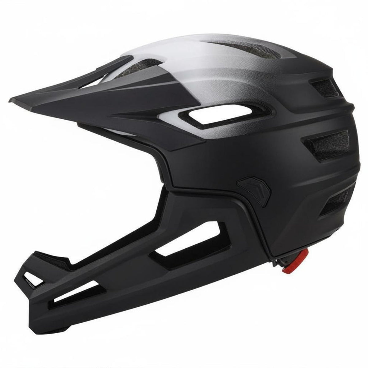 Full Face Bike Helmet Gradient Color Full Face Mountain Bike Helmet Eyewear Compatible Adjustable Visor for Mountain Riders