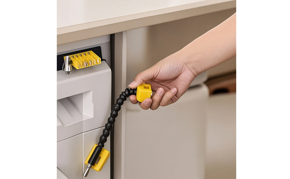 Flexible Shaft Adapter with Bits Flexible Screwdriver Accessory Extension Universal Bendable Screwdriver Accessory Extension for Handymen, Tight Gaps