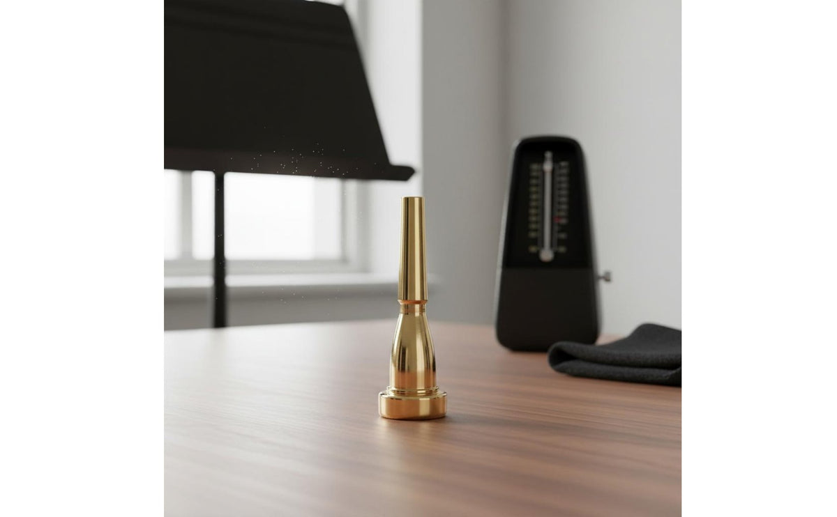 7C Trumpet Mouthpiece Clear Sound Trumpet Embouchure Piece Bright Tone Wind Instrument Part for Beginners, Practice