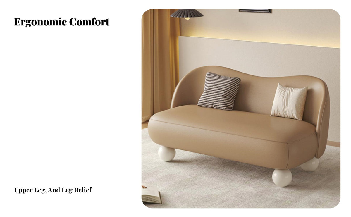 space-saving Two-Person Settee French Retro design theme Scalloped backrest Two-Seater Small Space Solution Loveseat for pairs, Adults, Reception Area, attic, Office