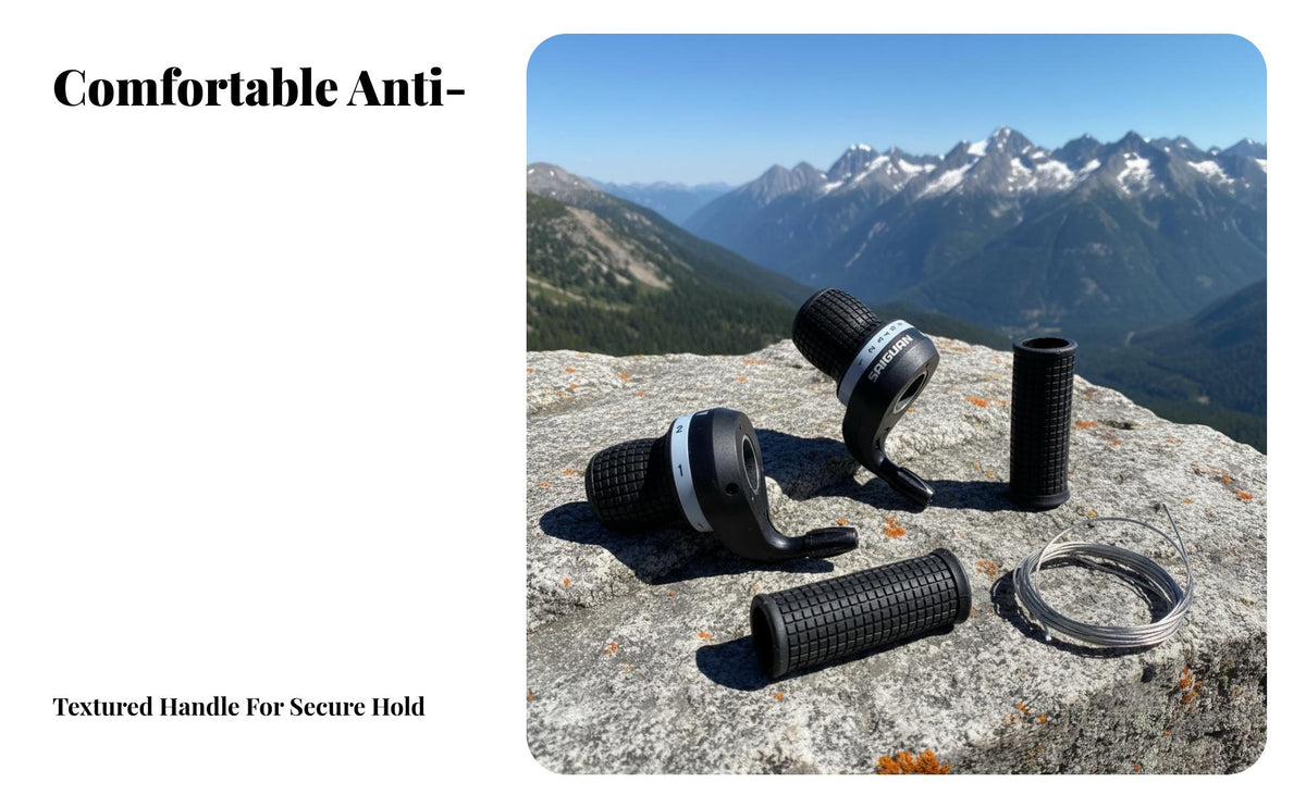 Mountain Bike Grip Gear Selector Effortless Shifting Cycle Twist Gear Selector Handlebar Gear Controls Easy to Install Wide