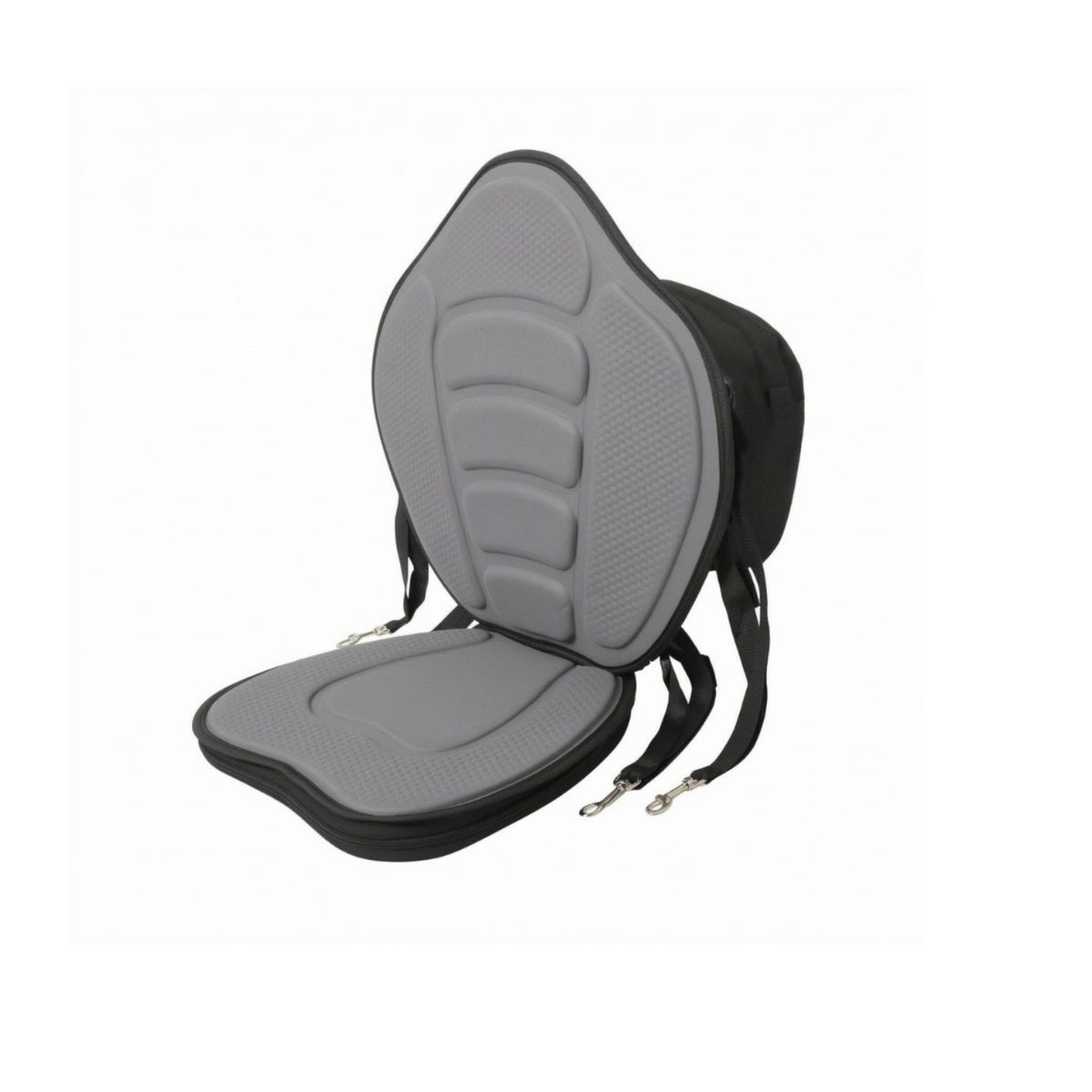 Metal Hooks Padded Kayak Seat Cushion Textured High Back Kayak Seat Segmented Panels Water Gear Contoured for Outdoor